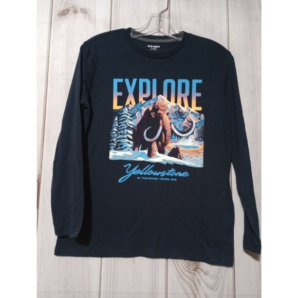 Old Navy‎ Shirt Youth XL Yellowstone Navy T-shirt - Picture 1 of 6